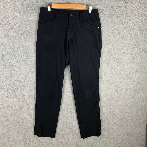 Lululemon ABC Pants Mens Size 32 x 30 Tech Commuter Casual Black - Picture 1 of 11